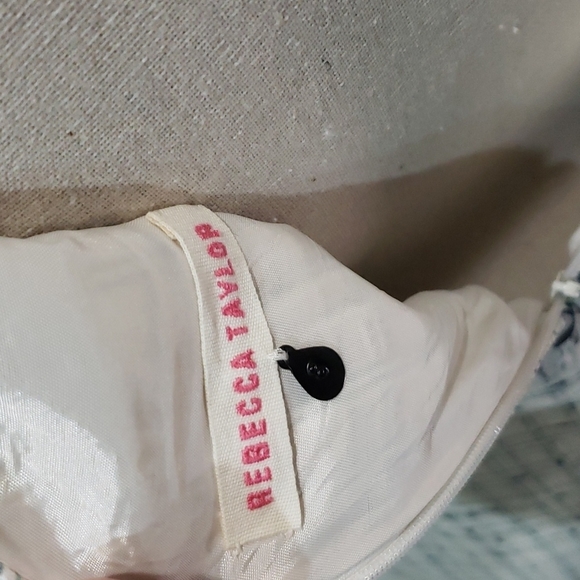 REBECCA TAYLOR Sleeveless Fitted Textured Tweed frayed waist mid with pockets! - Picture 8 of 10